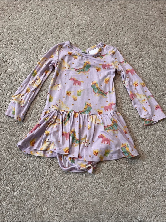 Posh Peanut Other - Posh Peanut x Glitterville Parisian Sleigh Long Sleeve Twirl Bodysuit 18-24 NWOT